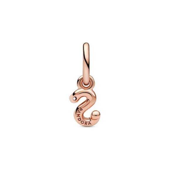 Pandora Moments 14K Rose Gold Plated Cz Dangle Charm - Picture 2 of 3